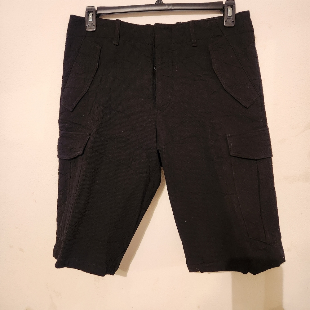 Mens Rag & Bone Levene shorts in black, size 32